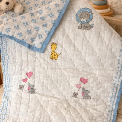 Safari print Baby Quilt