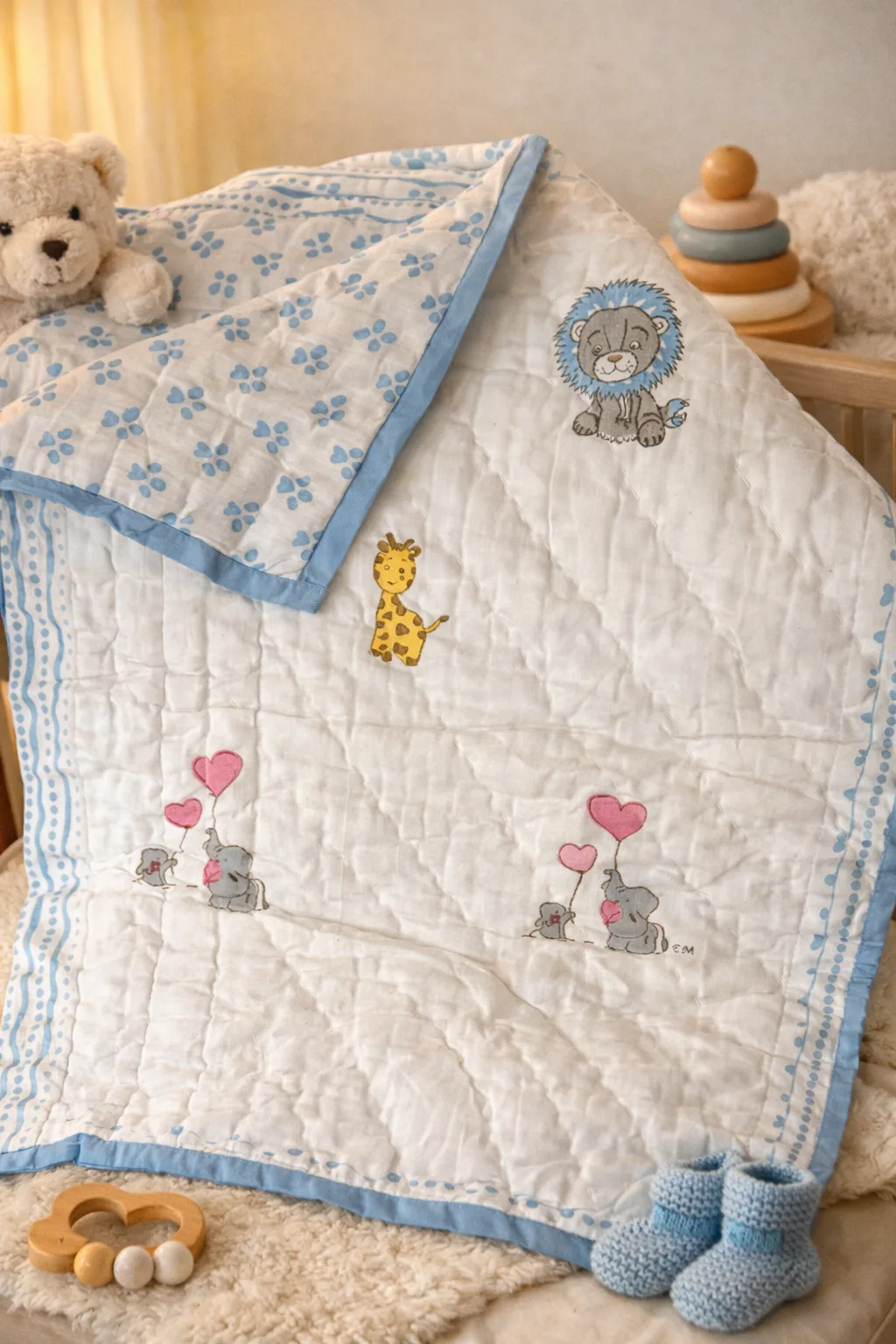 Safari print Baby Quilt