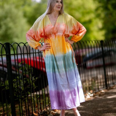 Rainbow Bloom Dress