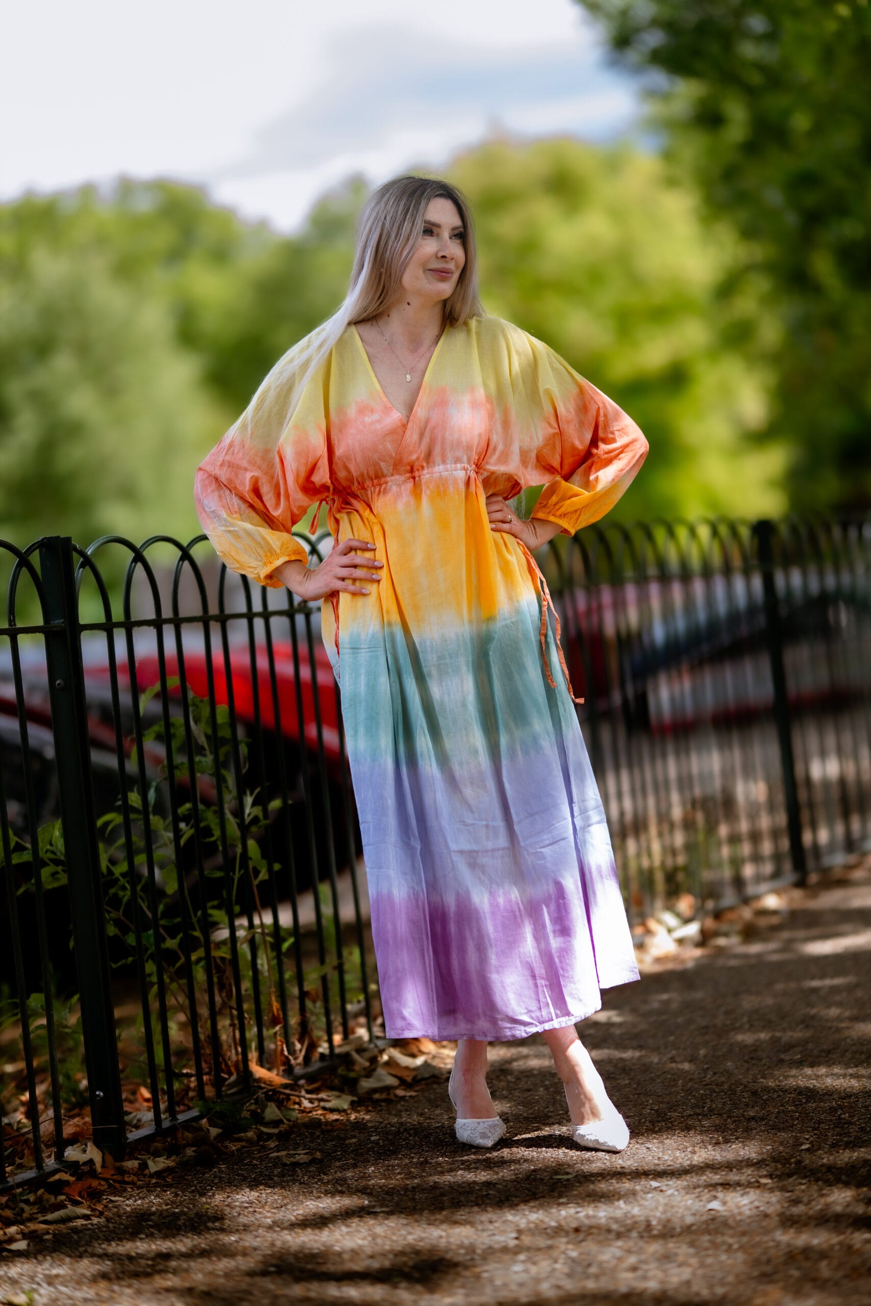 Rainbow Bloom Dress