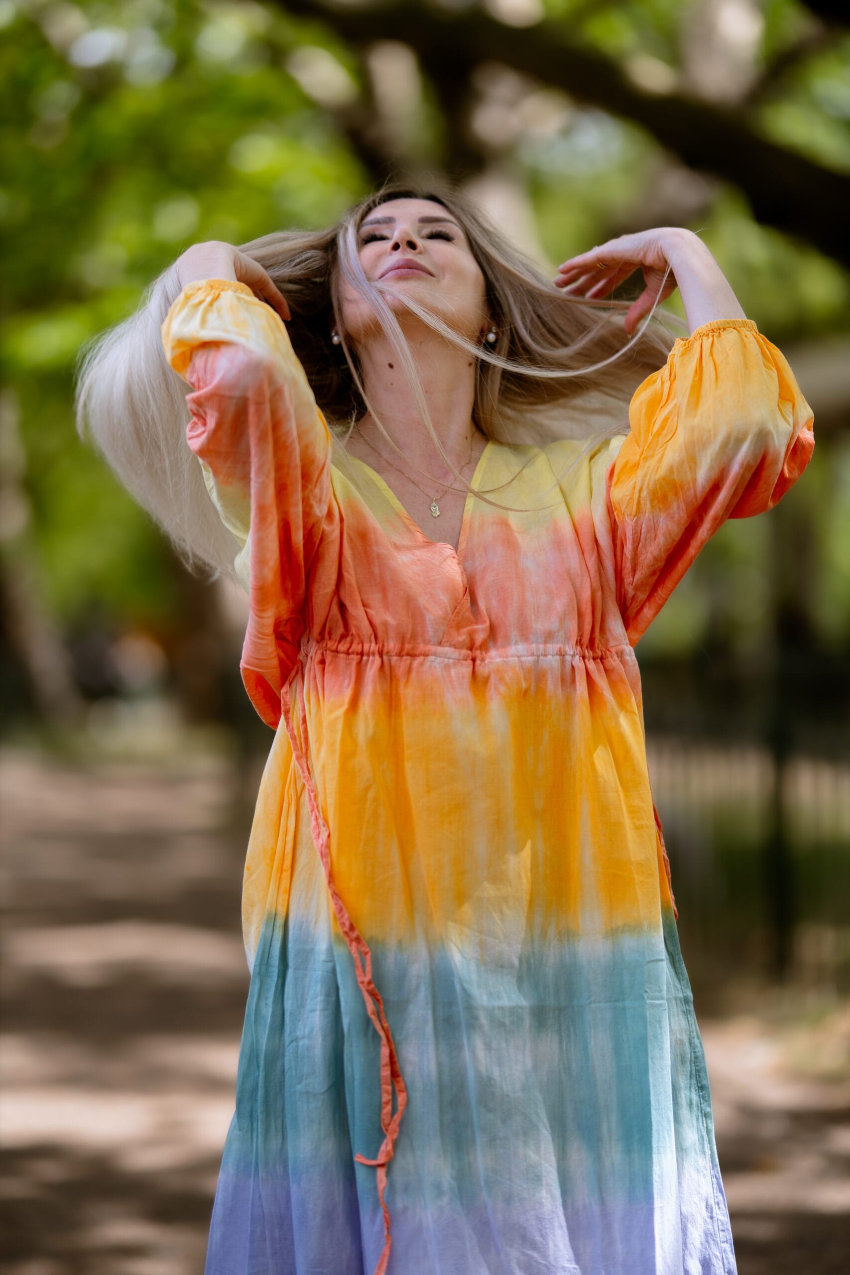 Rainbow Bloom Dress - Image 2