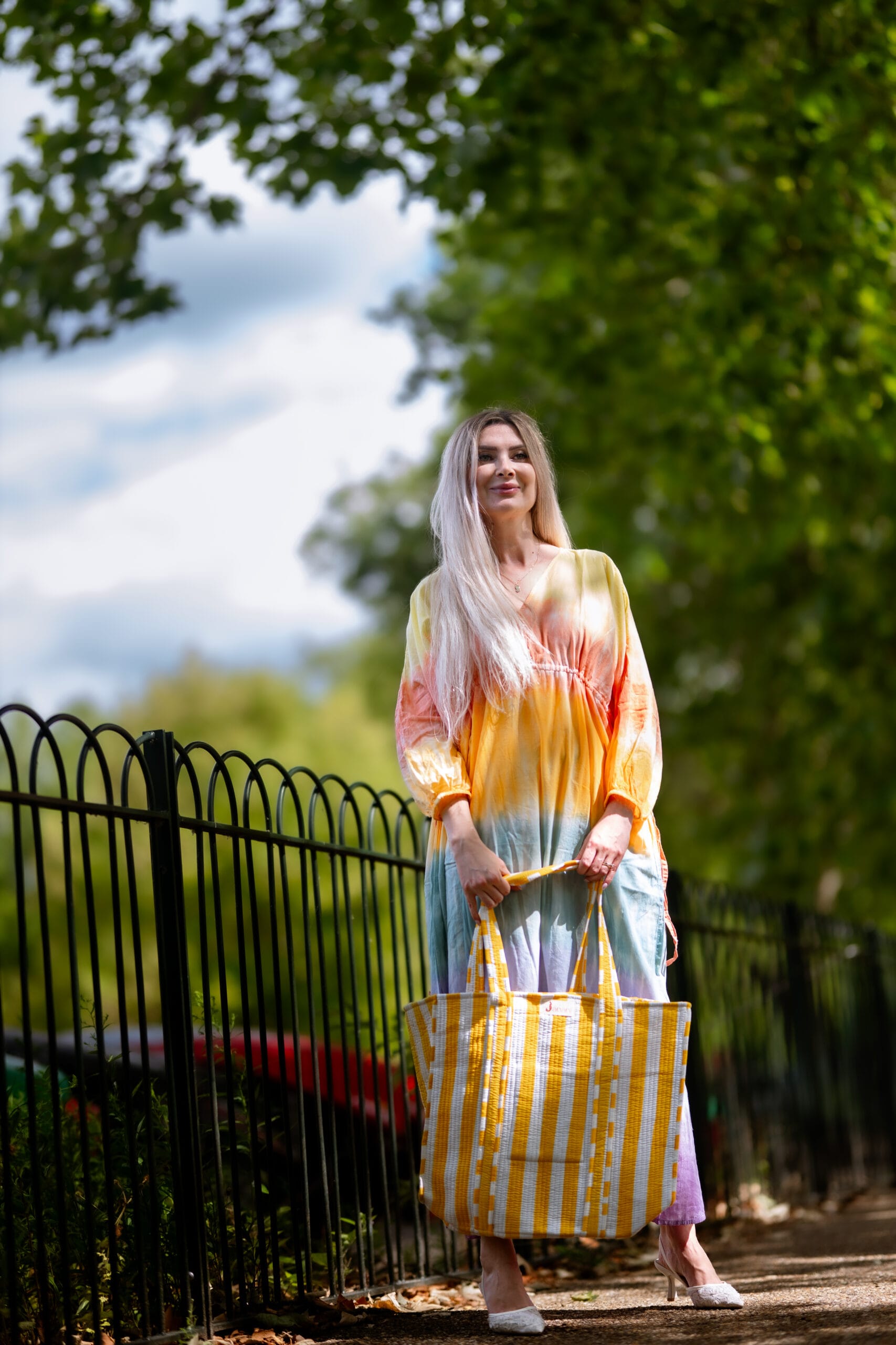 Rainbow Bloom Dress - Image 3