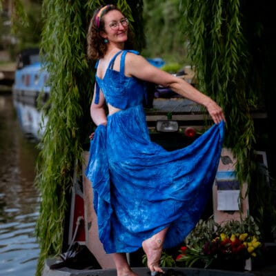 Indigo Wave dress