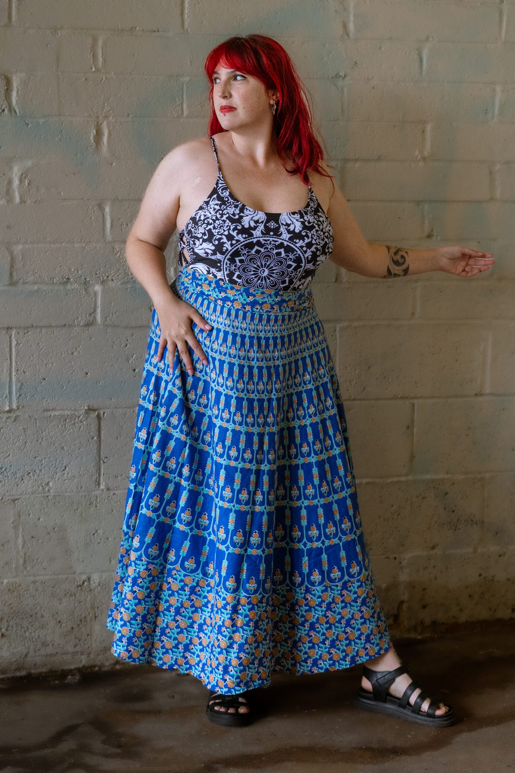 Neela Bloom Wrap Skirt - Image 2