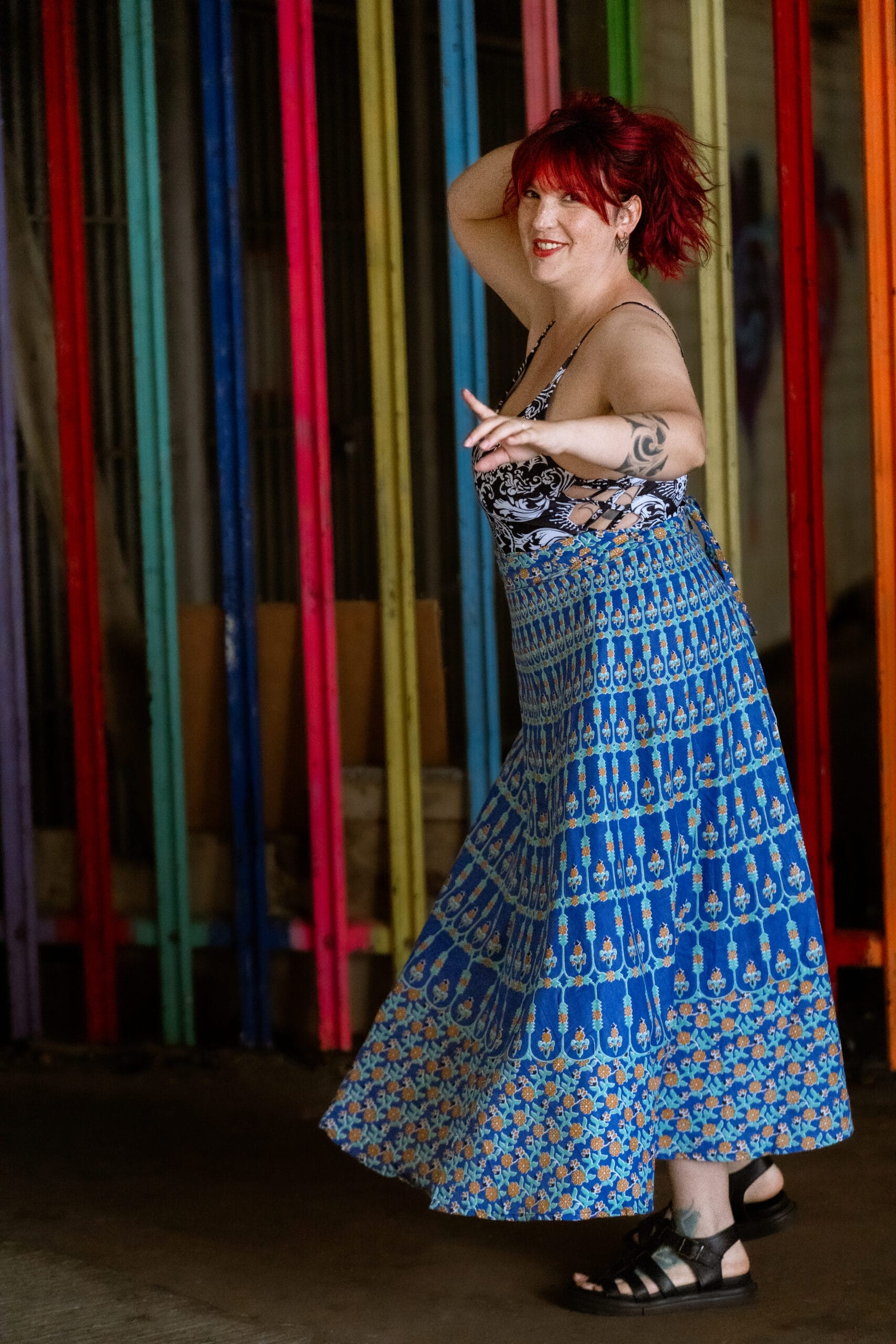 Neela Bloom Wrap Skirt - Image 3
