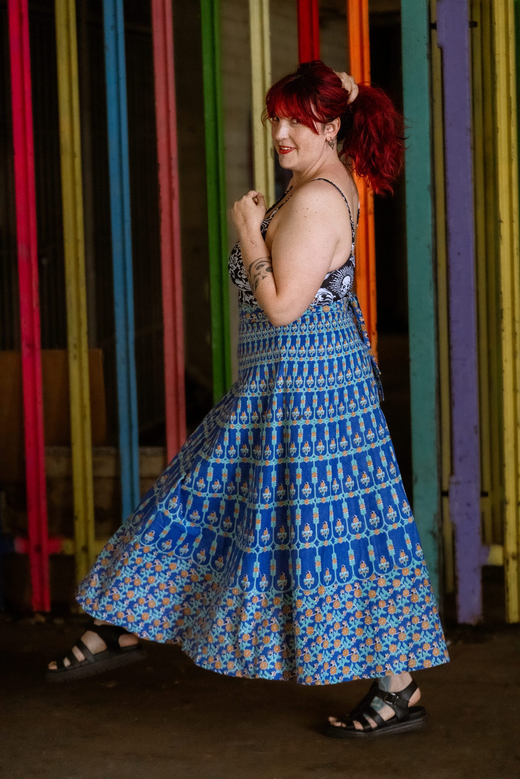 Neela Bloom Wrap Skirt