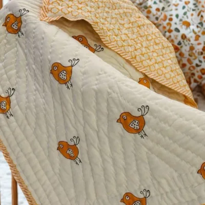Rustic Robin Reversible Baby Quilt