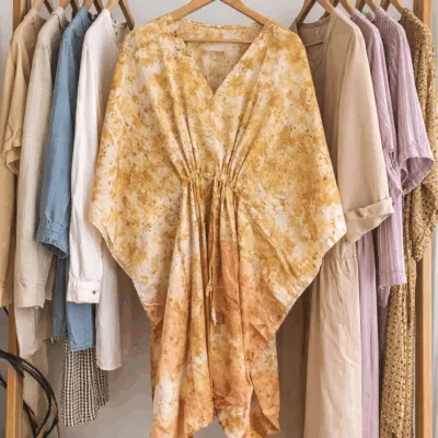 Marigold Eco-Print Kaftan