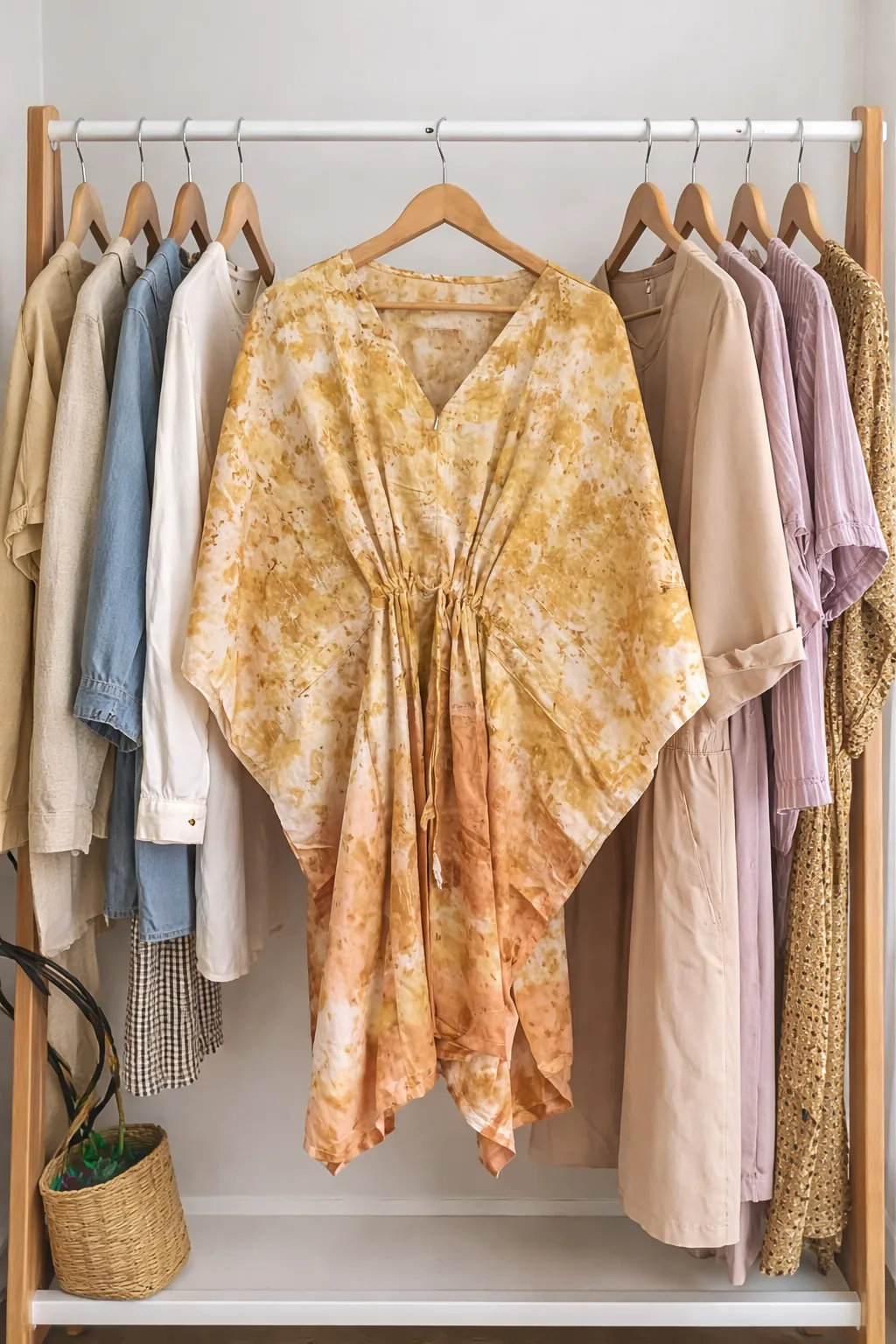 Marigold Eco-Print Kaftan
