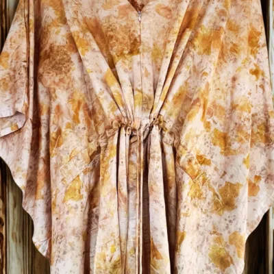 Petal Mist Eco-Print Kaftan