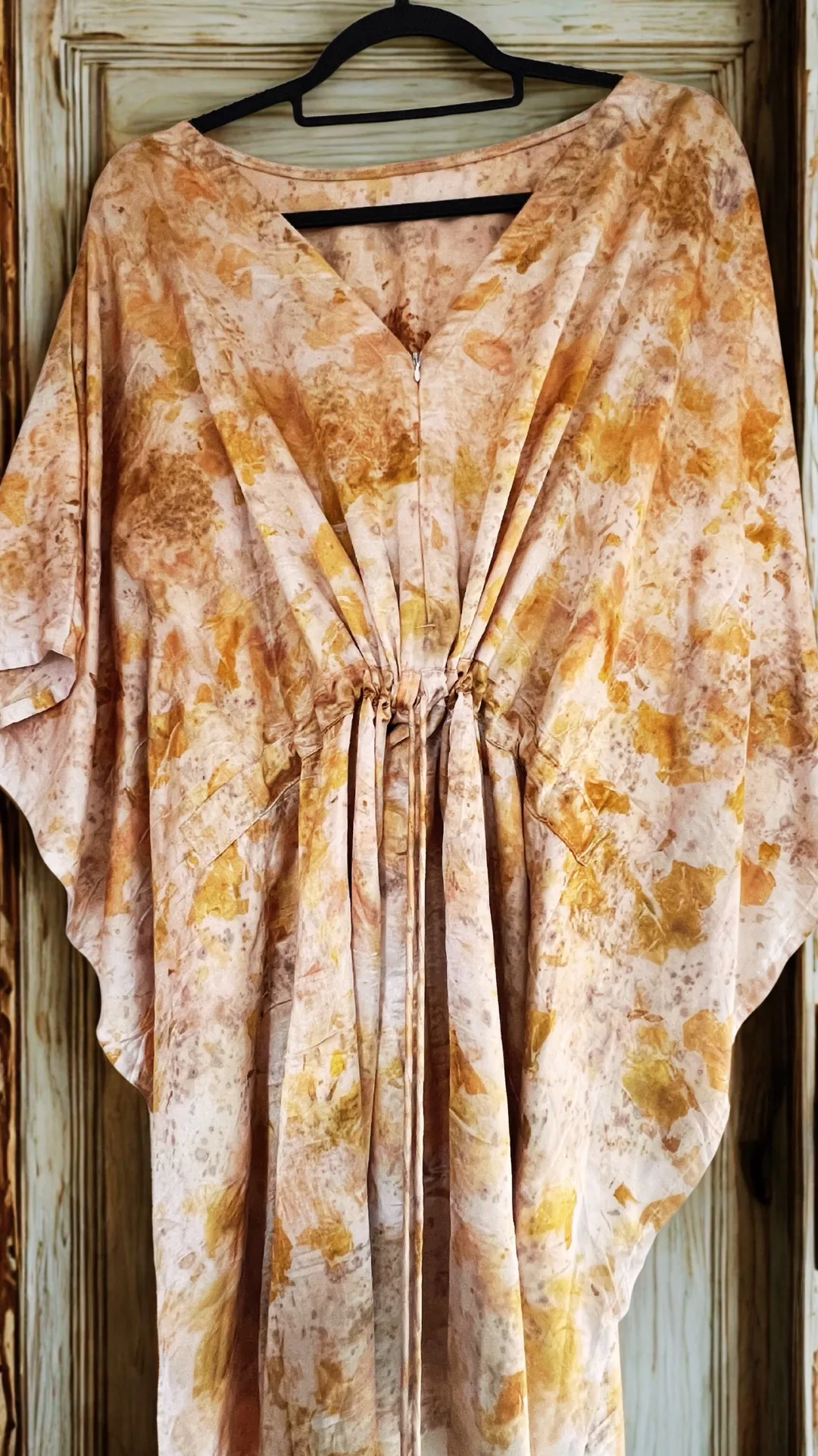 Petal Mist Eco-Print Kaftan
