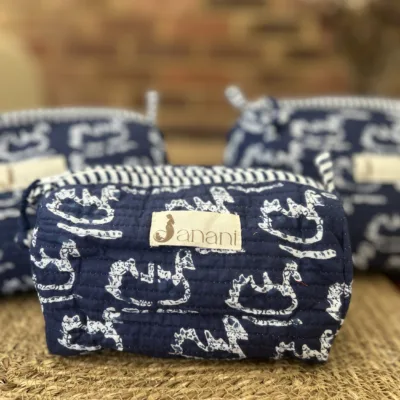Indigo Duck pond Wash Bag