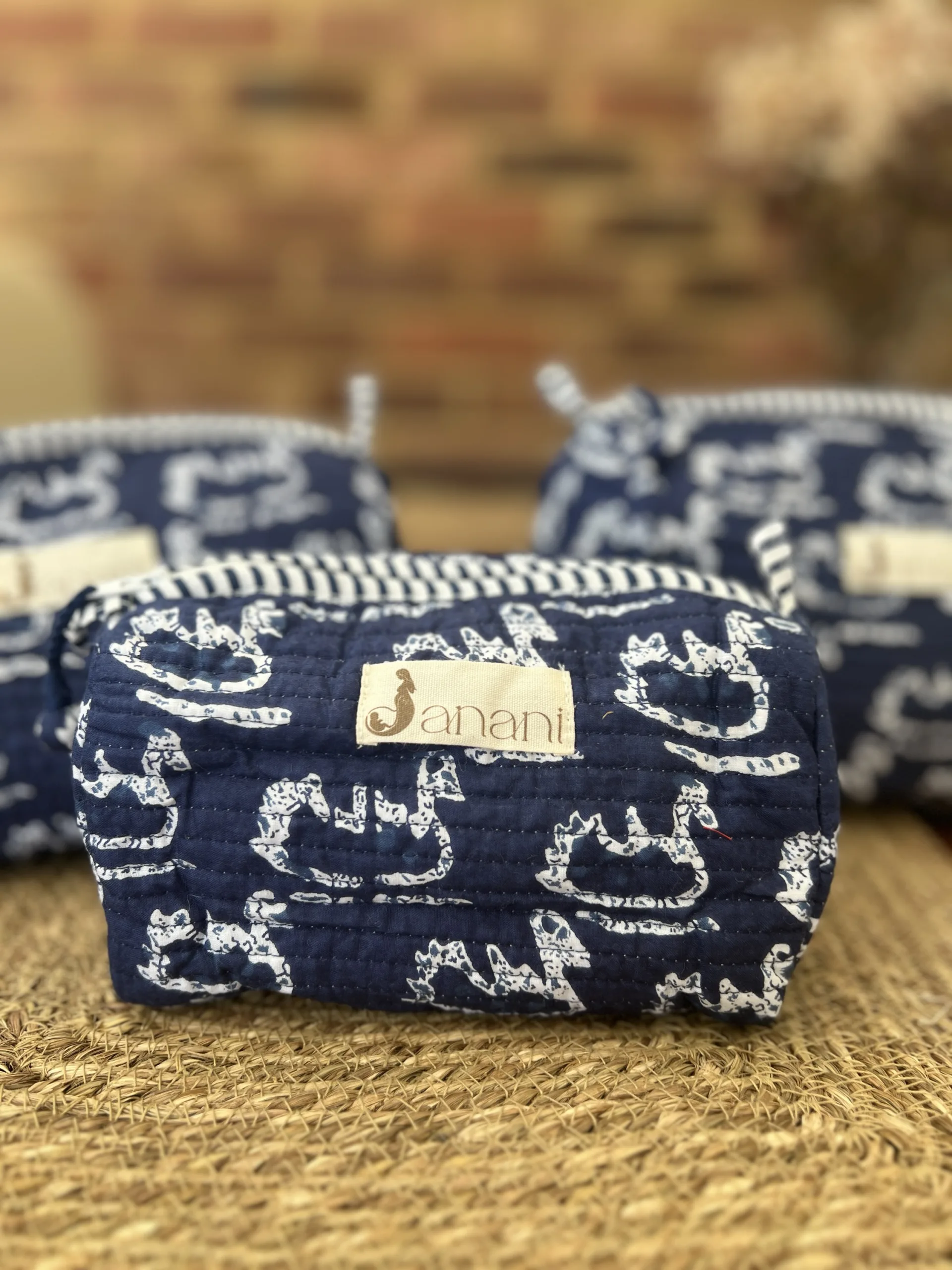 Indigo Duck pond Wash Bag
