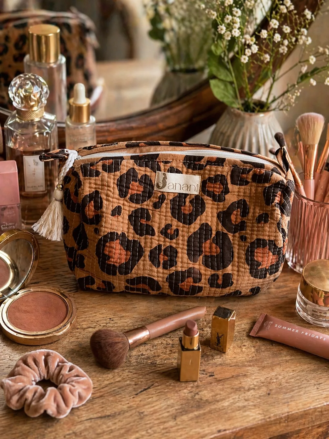 Leopard Wash Bag Set