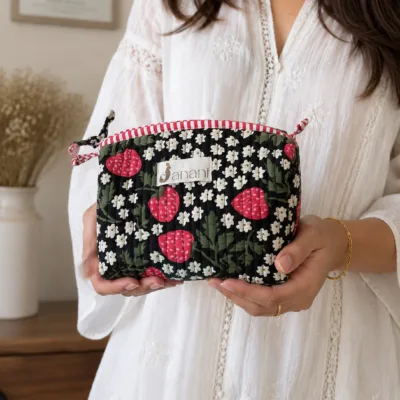 Strawberry Meadow Wash Bag