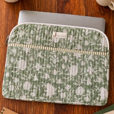 Sage Bloom Laptop Case