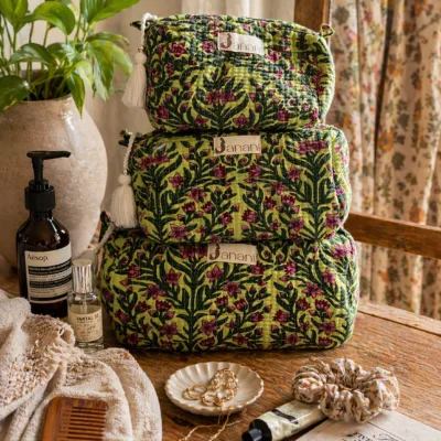 Floral Meadow Wash Bags