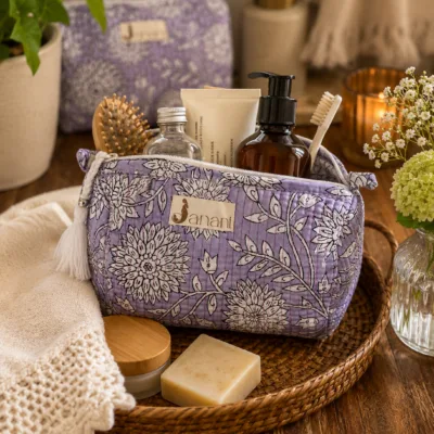 Lilac Bloom Wash Bag Set