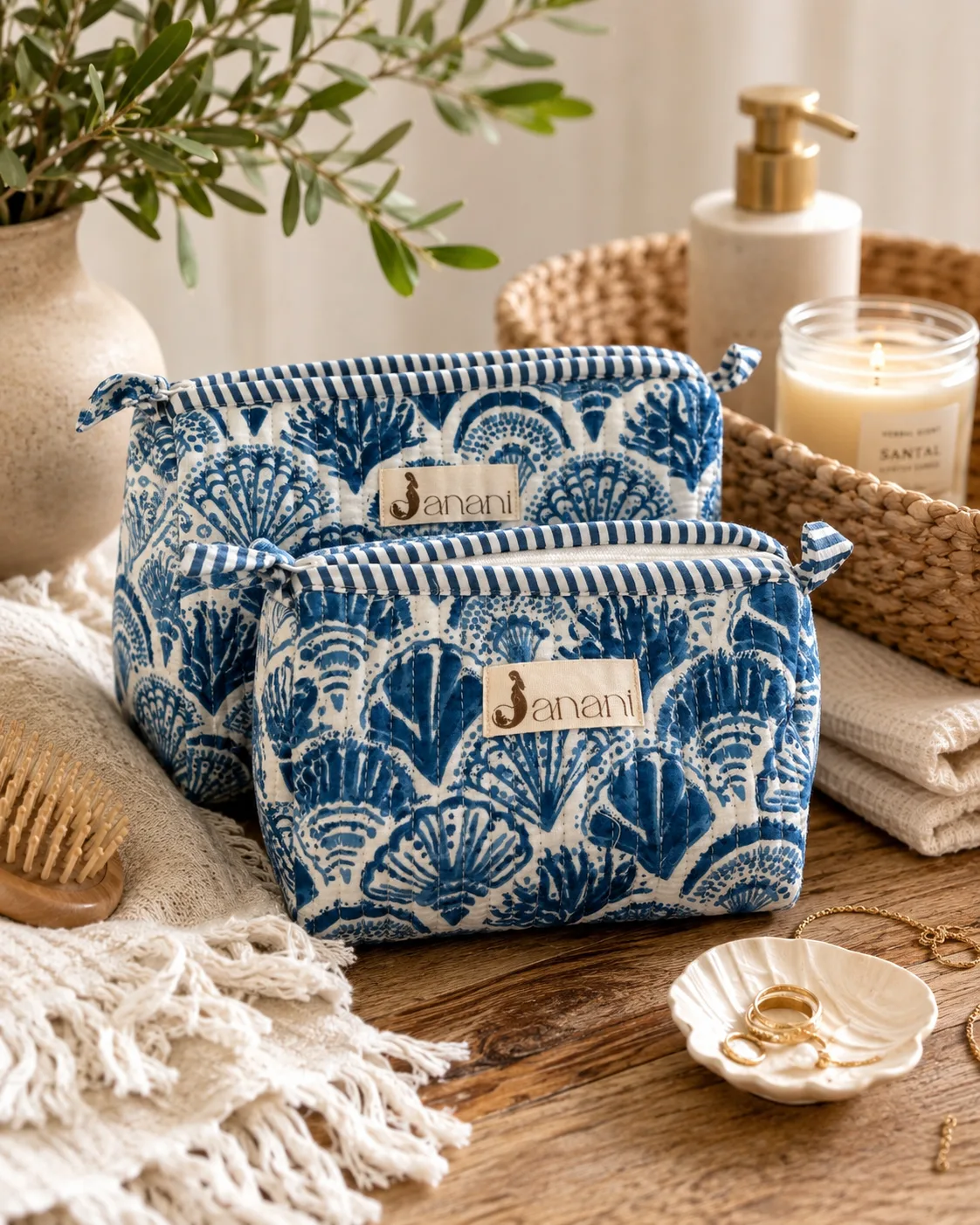 Seashell Serenity Wash Bag