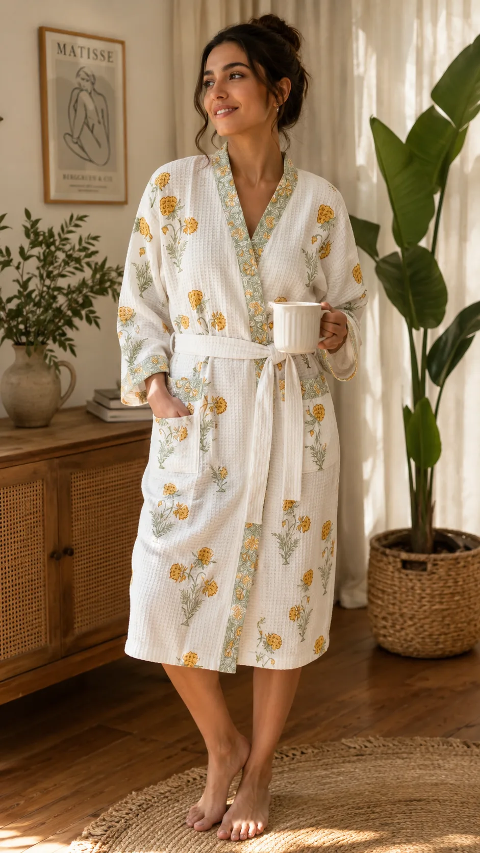 Marigold Morning Bathrobe